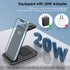 Minthouz 3 in 1 Fast Wireless Charging Station with 20W Adapter for Multiple Devices, Compatible with iPhone