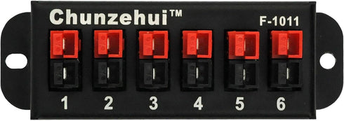 F-1011 6-Position 45A Power Pole Distribution Block Module, Connector Power Splitter Distributor Source Strip