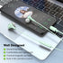 USB C Headphones Magnetic Wired Earbuds Noise Canceling in-Ear USB Type C Earphones with Microphone Volume Control