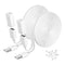 Itramax Flat USB Extension Cable White 20FT/6M 2Pack,USB Extender Wire Long Power Cord