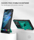 Case for Samsung Galaxy S22 Ultra: Rugged Protective Mobile Phone Cover with Kickstand & Slide - Green