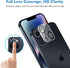 Esanik iPhone 14 Plus 6.7" Privacy Screen Protector 3+2 Pack, Anti-Spy Tempered Glass, 9H Hardness, Easy Install, Case