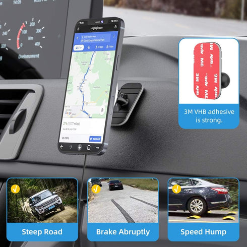 Magnetic Wireless Car Charger Compatible with MagSafe - 360° Adjustable Air Vent Mount for iPhone 12/13