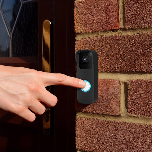 LEFXMOPHY Camera Case for Blink Video Doorbell, Black Silicone Waterproof Protective Skin