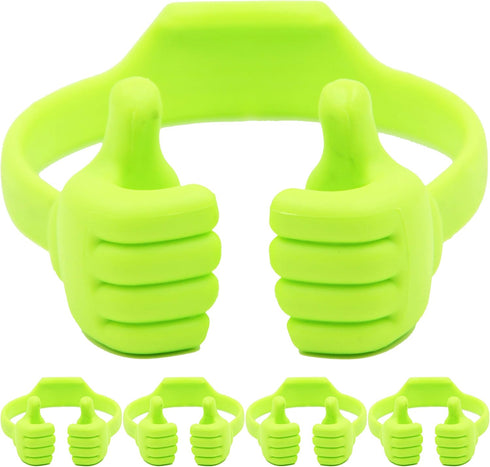 Honsky Cell Phone Tablet Stands (Pack of 5), Thumbs-up Holder, Multi-Angle Smartphone Mount Cradle for Desk