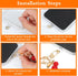 InnoHHustle 2 Phone Wrist Strap with Cherry Charms, Detachable Cute Cherry Cell Phone Lanyard with Tabs, Detachable