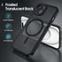 Flyzoo 15 6.1", Magnetic Matte Case for iPhone - Compatible with MagSafe, Full Camera Protection, Slim Translucent