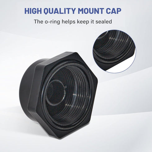 Anina NMO Antenna Mount Cap with O Ring Seal, Dust Weather Rain Cover, 2-Pack