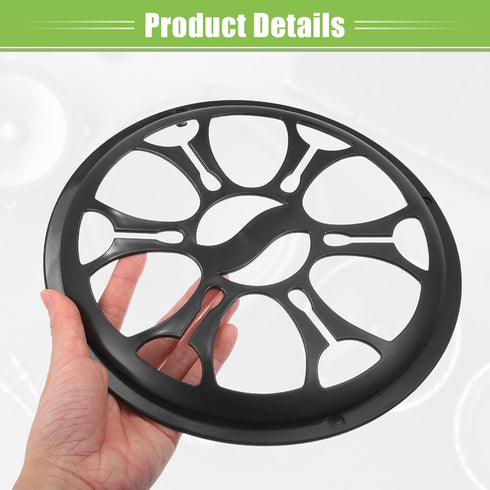 ACROPIX Universal 10" Car Speaker Grills Cover, Round Protective Case with Mounting Screws, ABS Black - 2 Pack