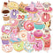 Donut Luggage Stickers (60pcs), PVC Waterproof Stickers for Kids, Adults, Cars, Motorcycles, Notebooks, Skateboard