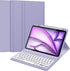 Fintie Keyboard Case for iPad Air 11-inch M2 (2024), Detachable Bluetooth Keyboard, Soft TPU Back Cover, Lilac Purple