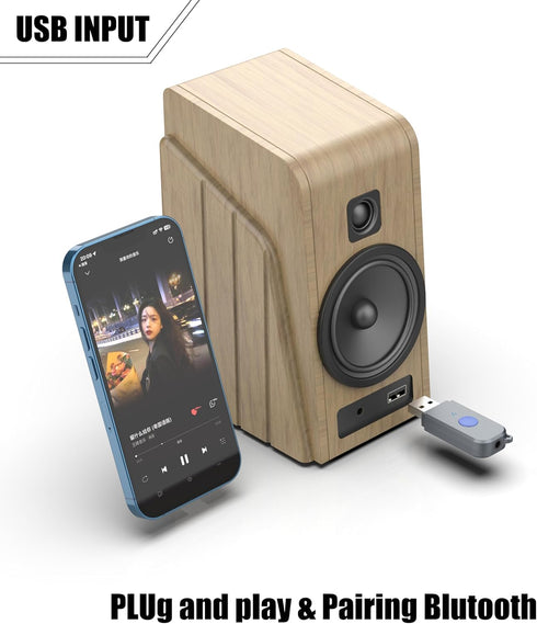 USB Bluetooth Car Kit, Bluetooth 5.3 Receiver Adapter for Music/Hands-Free Calls, Stronger Mics & Noise Cancellation,