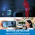 WKX 2K (W-C7) Mini Plug-in Security Camera with Rotating Lens, Night Vision, Motion Detection