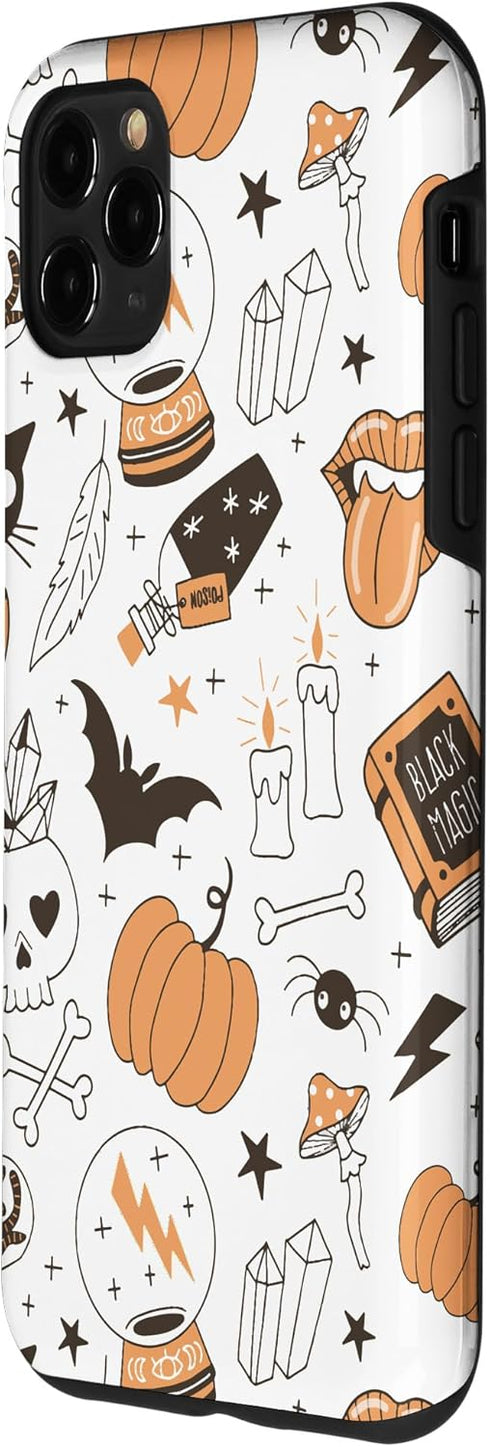iPhone 11 Pro Max Case, Vintage Witchy Magical Spiritual Crystals for Halloween 2023