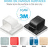 100 PCS Adhesive Cable Clips Black, Upgraded Wire Holder for Wall Cord Organizer, Outdoor Light Clips for Management