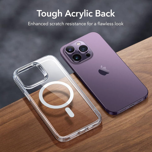 ESR Case for iPhone 14 Pro, Compatible with MagSafe, Shockproof Military-Grade Protection, Clear