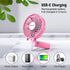 VersionTECH. Mini Handheld Fan, USB Desk Fan, Portable Table Fan with Rechargeable Battery for Travel, Pink