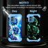 Miqala Glow in The Dark Heavy Duty Case for Moto G 5G 2024, Full Body Protection with Hard Plastic Bumper