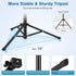 70" Phone Tripod, Portable Cell Phone Tripod Stand with Remote & Phone Holder, Selfie Stick for Video Recording,