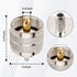 PL-259 Male Crimp Connector, UHF SO239 Crimp Coax Connector for RG316 RG174 Coaxial Cable (Pack of 10)