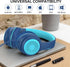 A8 Over-Ear Headphones with Microphone, Lightweight Folding Stereo Bass Headphones for Smartphone/Tablet (Blue)