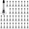 36 Pieces High Precision Replacement Stylus Pen Tips, Universal Round Shape Stylus Tips for Daily Using Supplies