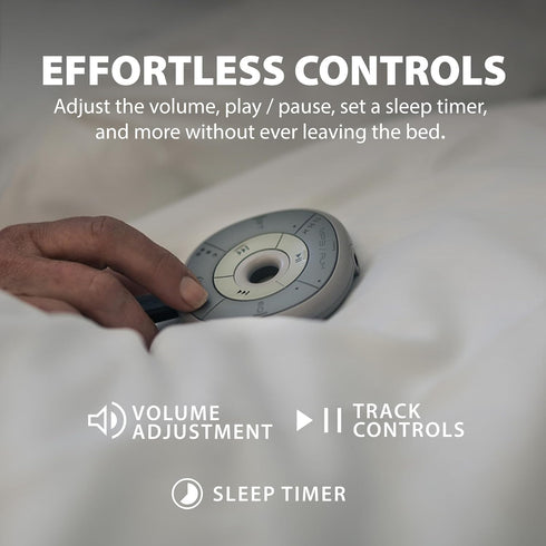 Avantree Slumber - Pillow Speaker for Sleeping, Private Audio with Built-in White Noise, Bluetooth & AUX Support