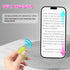 Tiktok Trending Bluetooth Smart Scrolling Ring - Kindle App Remote Page Turner with Cell Phone Stands, Lake Green