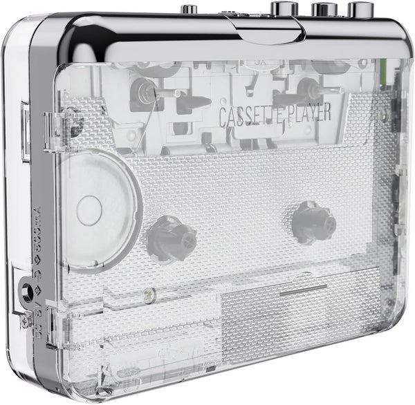 Docooler Cassette Player, Auto Reverse Clear Stereo Cassette Player, Tape-to-MP3 Converter Recorder
