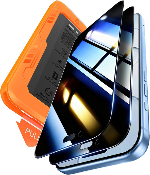 BossKiss for iPhone Air Privacy Screen Protector, TOP 9H Hardness Military Grade