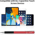 Mixoo Stylus Pens for Touch Screens, 2 in 1 High Sensitivity Disc & Fiber Tip for iPad, iPhone, Tablets, Red