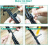 25 Pieces Desk Wire Organizer, Adhesive Cable Ties and Clips for Cord Management and Desk Wire Organization