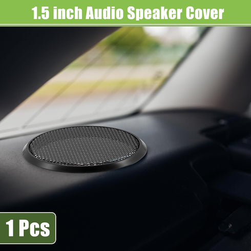 ACROPIX Universal 1.5" Car Speaker Grills Cover Mesh Round 1.5 Inch Audio Speaker Subwoofer Guard Protector Case Iron Black - Pack of 1