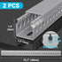Open Slot Wire Duct Kit, 31.4" Server Rack Cable Management, 2 Pack Grey Cable Management Raceway