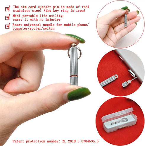 SBOTTON 1pcs 7 6S 6 5 5S 5C 4 4S -8571 SIM Card Tray Removal Remover Eject Pin Needle Key Tool for Phone Plus SE