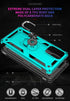 Samsung A02s Case with HD Screen Protector, Military-Grade Kickstand Holder, Shockproof Cover for Galaxy A02s, Green
