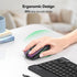 TECKNET Wireless Mouse for Laptop, Silent Click, 2.4G USB Optical Mouse with 6 Adjustable 4000 DPI - Purple