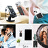 SHANSHUI Phone Card Holder, Silicone Ultra Slim Phone Wallet Stick on Credit Card Holder for Cell Phone, Compatible