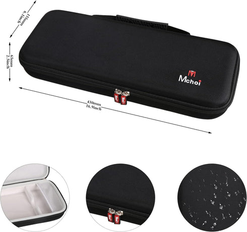 Mchoi MX Keyboard Case, Shockproof Waterproof Protective Case for MX Mechanical Mini Wireless Illuminated Keyboard