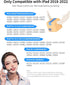 Stylus Pen for iPad - Fast Charging Apple Pencil with Palm Rejection, Tilt Sensitivity, Compatible with 2018-2022 iPad