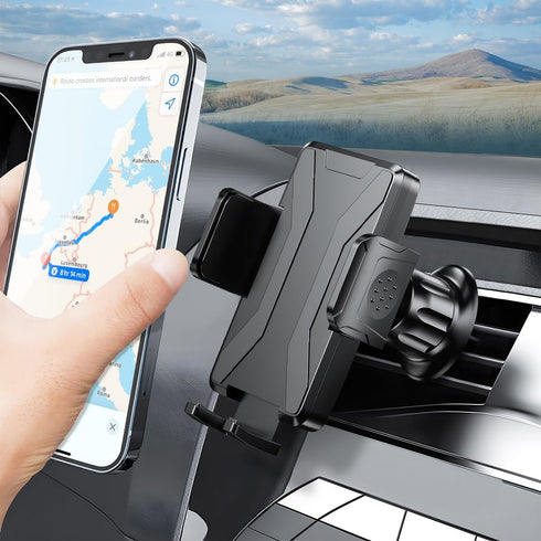 Car Phone Mount, Adjustable 360° Rotation Air Vent Cellphone Holder, Hands-Free Phone Cradle Compatible with iPhone 14