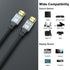 25 4K 18Gbps 2.0, PS5/PS4, FT HDMI Cable, High Speed HDMI Ultra HD, Ethernet, ARC, HDR Compatible with Xbox, HDTV