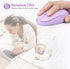 Rii RM700 2.4G Wireless Mouse Silent Mouse with USB Nano Receiver for Laptop,PC,Mac,Chromebook,Windows (Purple)