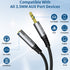 QianLink Headphone Extension Cable, 2-Pack 6.6ft 3.5mm Male to Female Aux Adapter for Headset, Smartphones