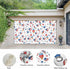 GNAKT AREWG 13x6ft Seamless Garage Door Banner Cover USA Patriotic Ice Cream Garage Door Decoratons Banner for Indoor