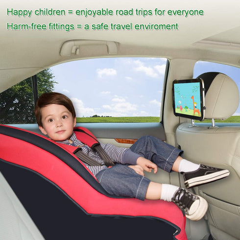Universal Car Headrest Mount Holder by TFY, Compatible with 4.5-6 Inch Phones and 7-10.5 Inch Tablets