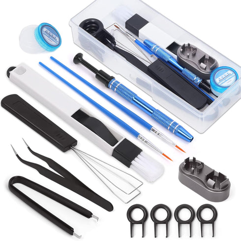 13Pcs Keyboard Lube Kit for Mechanical Keyboard, Tools Include Cleaning Brush, Lubrication, Keycap Puller, Switch Opener