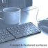 Foldable Bluetooth Keyboard, Portable Wireless Keyboard with Rechargeable Full Size Ultra Slim Folding for iOS Android