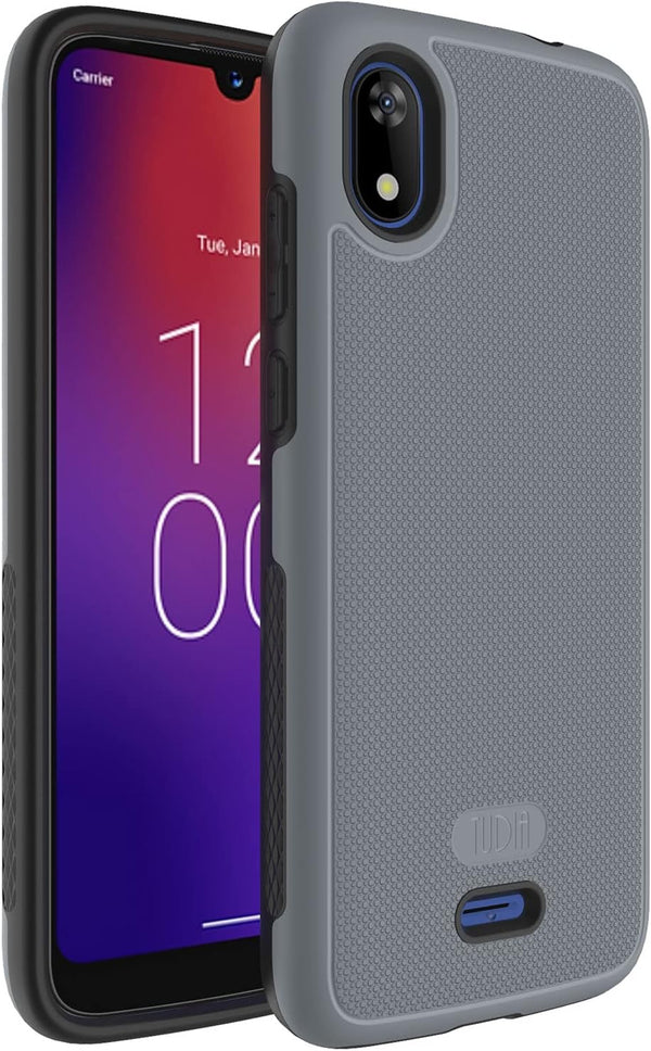 TUDIA DualShield Grip Phone Case for Moxee M2160, MergeGrip Shockproof Military Grade Slim Dual Layer Tough Protection