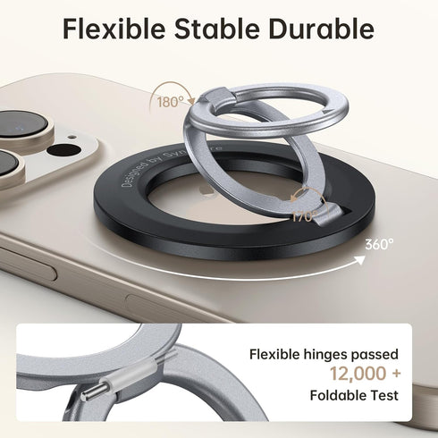 SYNCWIRE Magnetic Phone Ring Holder for iPhone 15/14/13/12 Pro Max - Compatible with MagSafe Accessories.